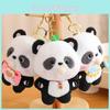 Cuddly Plush Panda Keychain Stuffed Bubble Blowing Designs Gifts Collectible