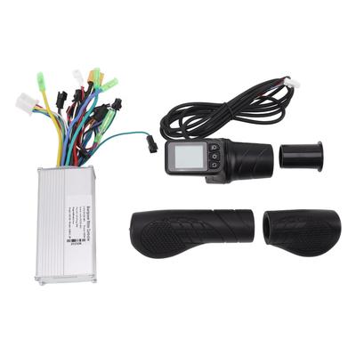 36V 48V 500W 28A Sine Wave 3 Mode Brushless Controller 128DX Half Twist Throttle Grip with Panel for Cycling