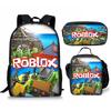Student Schoolbag, Primary And Secondary School Student Backpack, Large Capacity, Cartoon Backpack, Satchel, Pencil Case, Three-Piece Set.