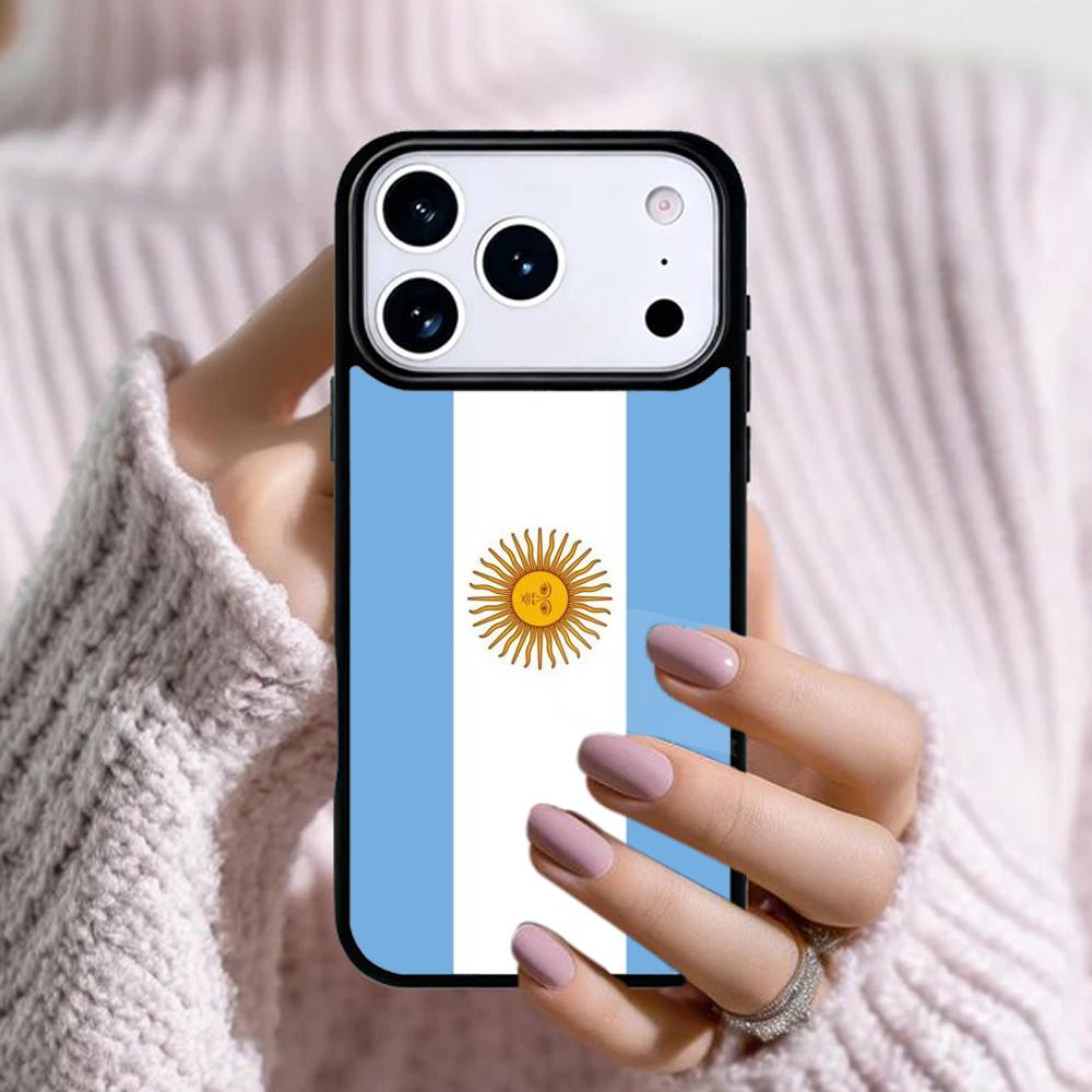 Argentinien Flagge Handyhülle Für Apple iPhone 17 Air 16E 15 14 Plus 13 12 11 Pro Max Mini Funda Cover