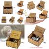 Vintage Wooden Music Box Gift For Kids Charming You Are My Sunshine Engraved Toy
