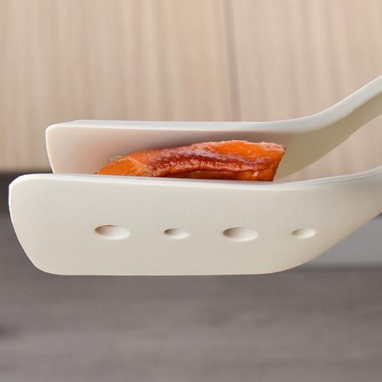 2-In-1 Silicone Spatula Tongs Heat-Resistant Food Turner And Tongs Non-stick Cookware Spatula for Flipping Fish Steak Pancakes