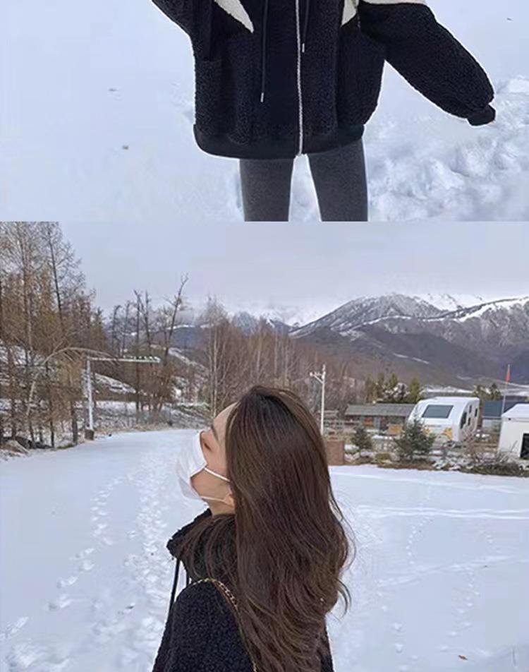 Womens' Lambswool Coat: Warm, Thick, Trendy Korean Style for Autumn & Winter