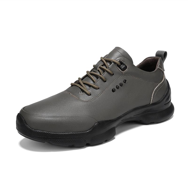Genuine Leather Shoes Men Soft Soled Sneaker Lightweight Running Cowhide Casual Athletic Jogging Walking Sports Men Shoes