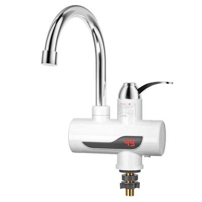 3000W HS04 Instant Hot Water Tap with 360° Swivel Spout and LED Digital Display for Kitchen