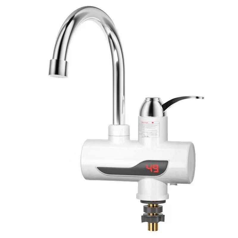 3000W HS04 instant hot water tap with 360° swivel spout and LED digital display for kitchen