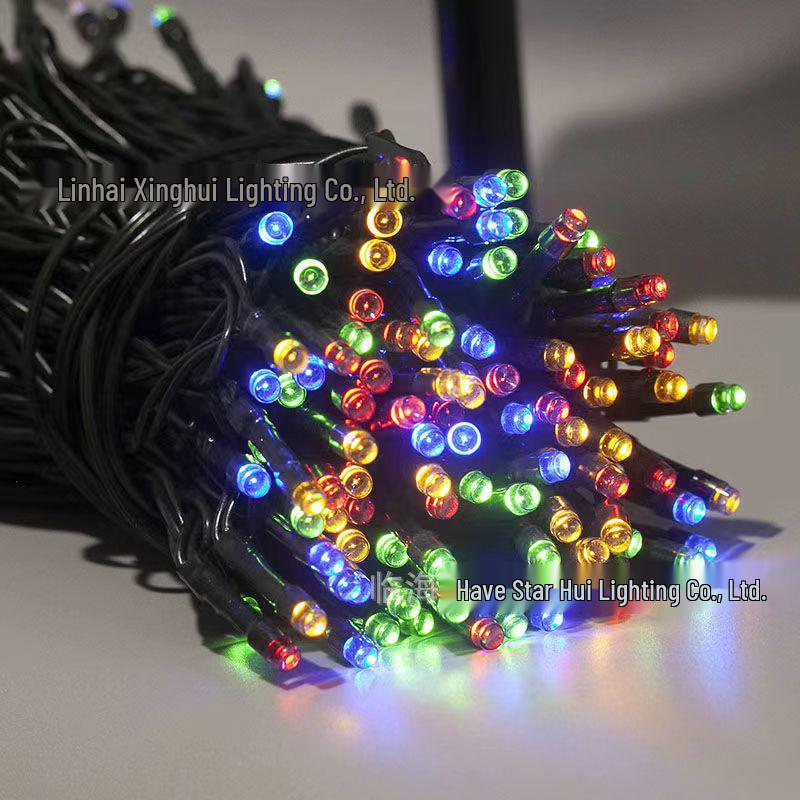 Outdoor LED Solar Crystal Ball String Lights - Waterproof Decorative Lights for Camping and Tents