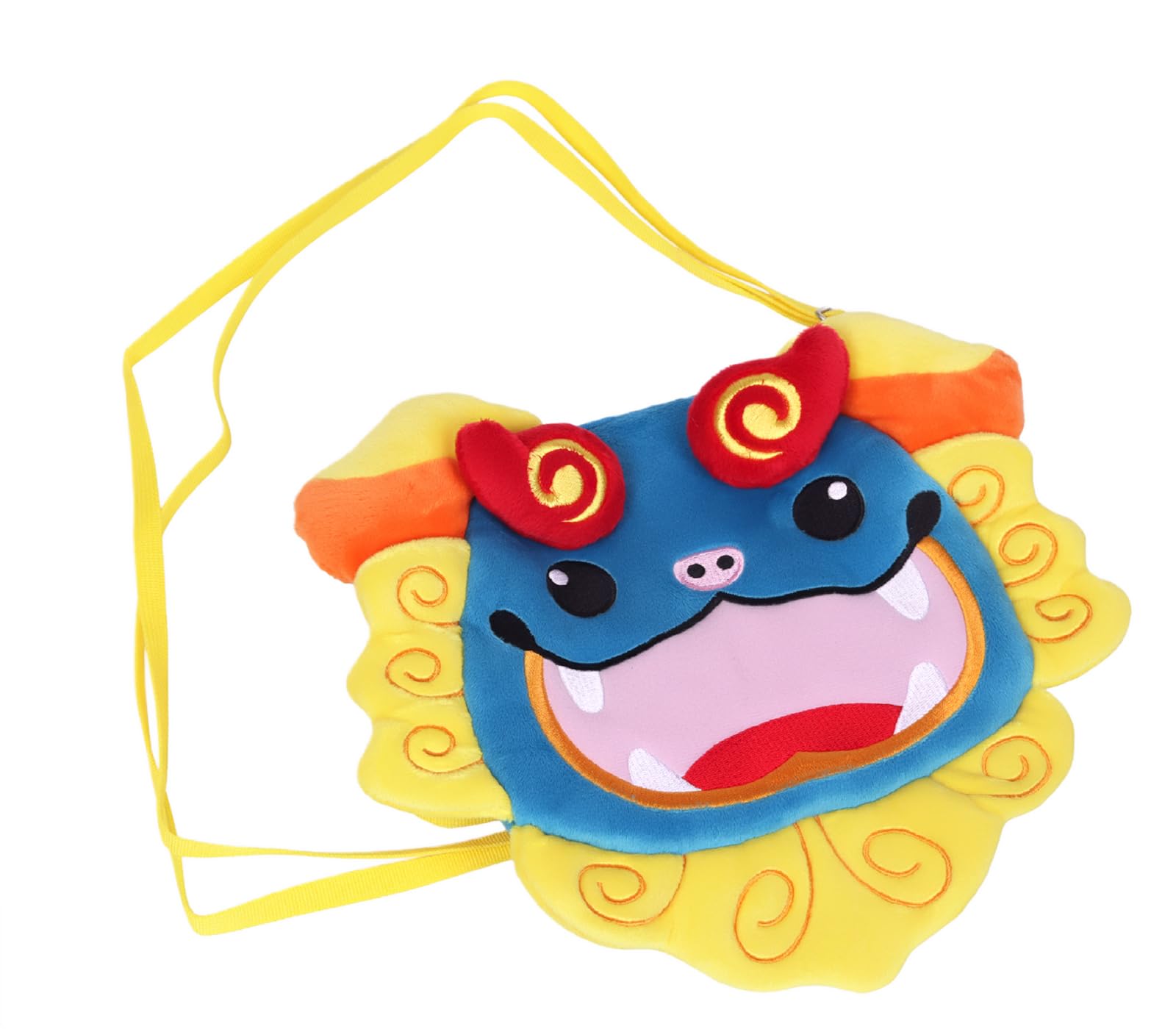Takeoff Shisa Face Pouch Blue