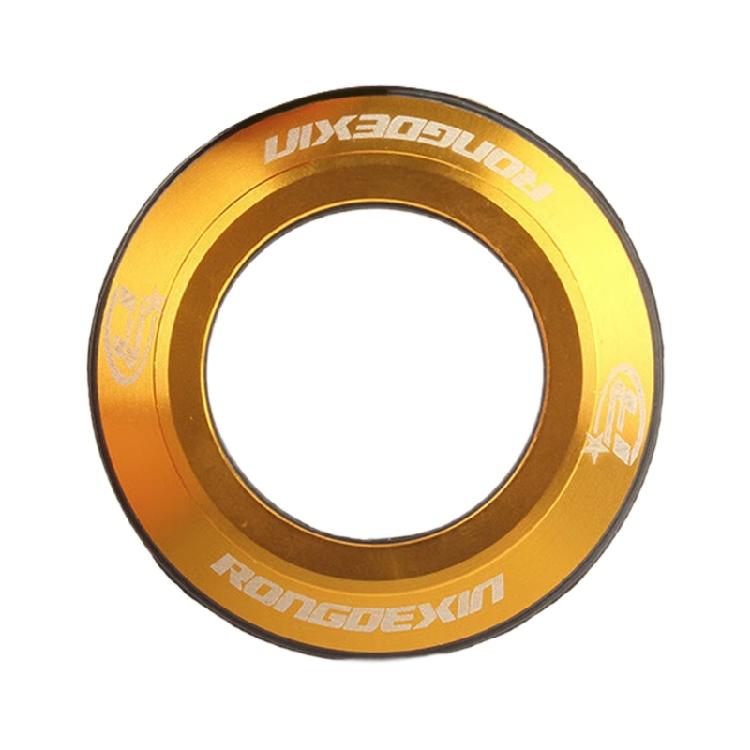 

Rustproof Cycling Flat Crown Race Aluminum Polished Surfaces Bike Headsets Caps for Commuting Mountain Bikes золотой