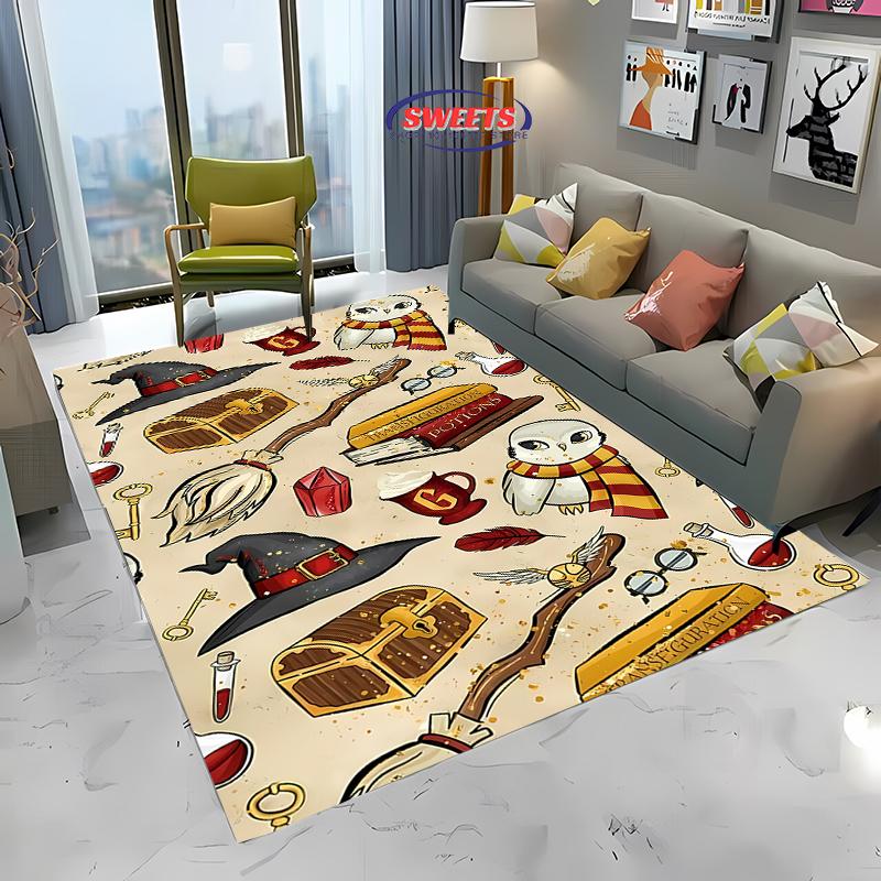 New Arrive Magic Props Pattern Large Carpet for Living Room Cartoon Bedroom, Sofa Doormat Kitchen Floor Rug Anti-slip Decor Mat