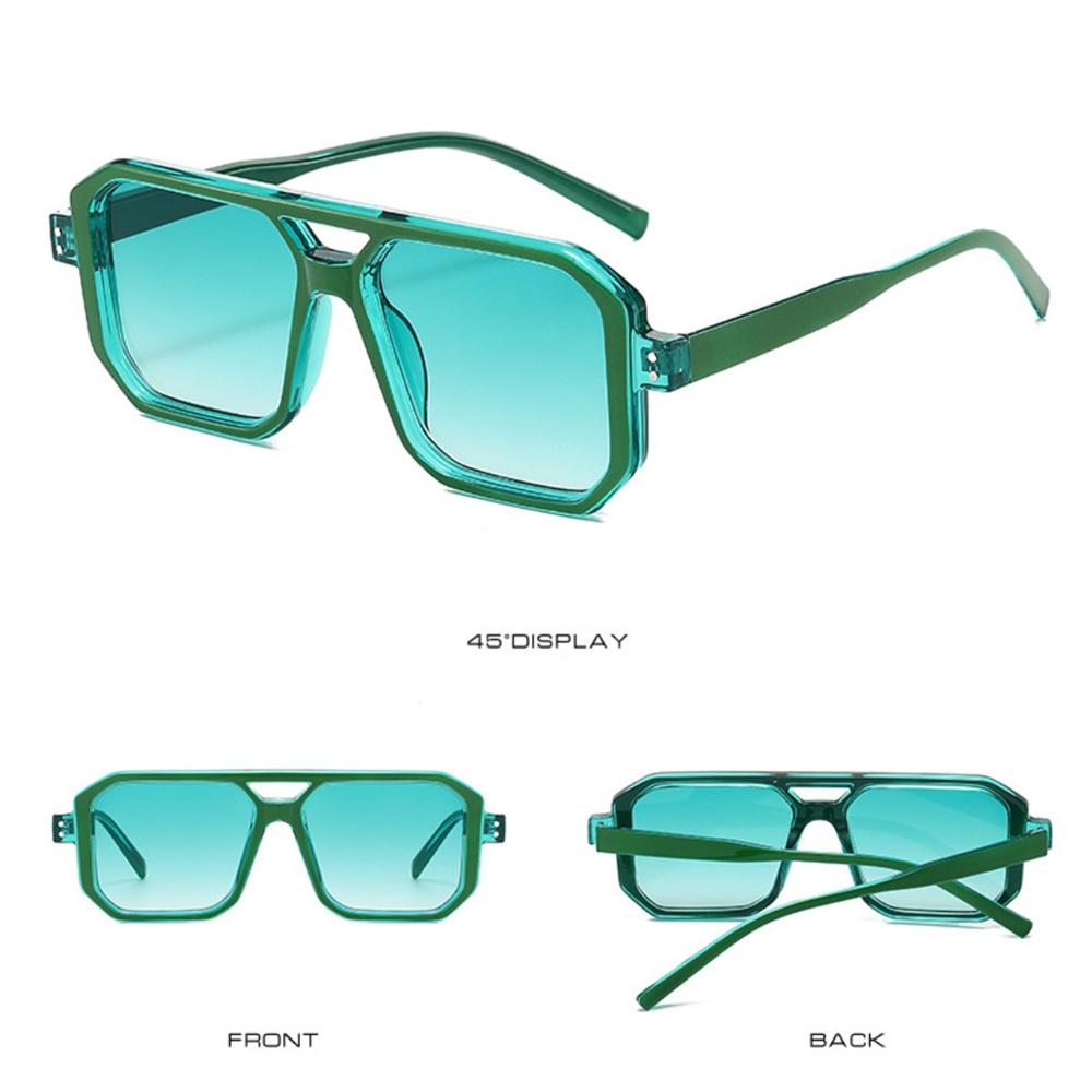 

Солнцезащитные очки Candy Color, унисекс, солнцезащитные очки с двойным лучом, очки с защитой от ультрафиолета, квадратные очки для индивидуальности, очки Simplity