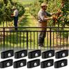 10pcs Grid Fence Panel Connectors Easy Install Tighten Clip Double Wire Fence Corner Connectors for Garden Yard Backyard Farm