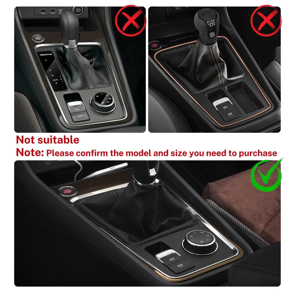 Skutečná měkká karbonová samolepka Pro SEAT Ateca 5F 2016-2025 Pro Cupra Ateca 5F 2018-2025 LHD RHD Panel řadicí páky manuální převodovky auta