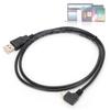 C0402 1M Right Angle Micro USB To USB Connecting Cable for Data Transmission Charging