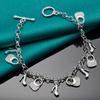 Copper 8 Inches Bags/High Heels Bracelet For Women Fashion Charm Wedding Engagement Gifts Jewelry Party