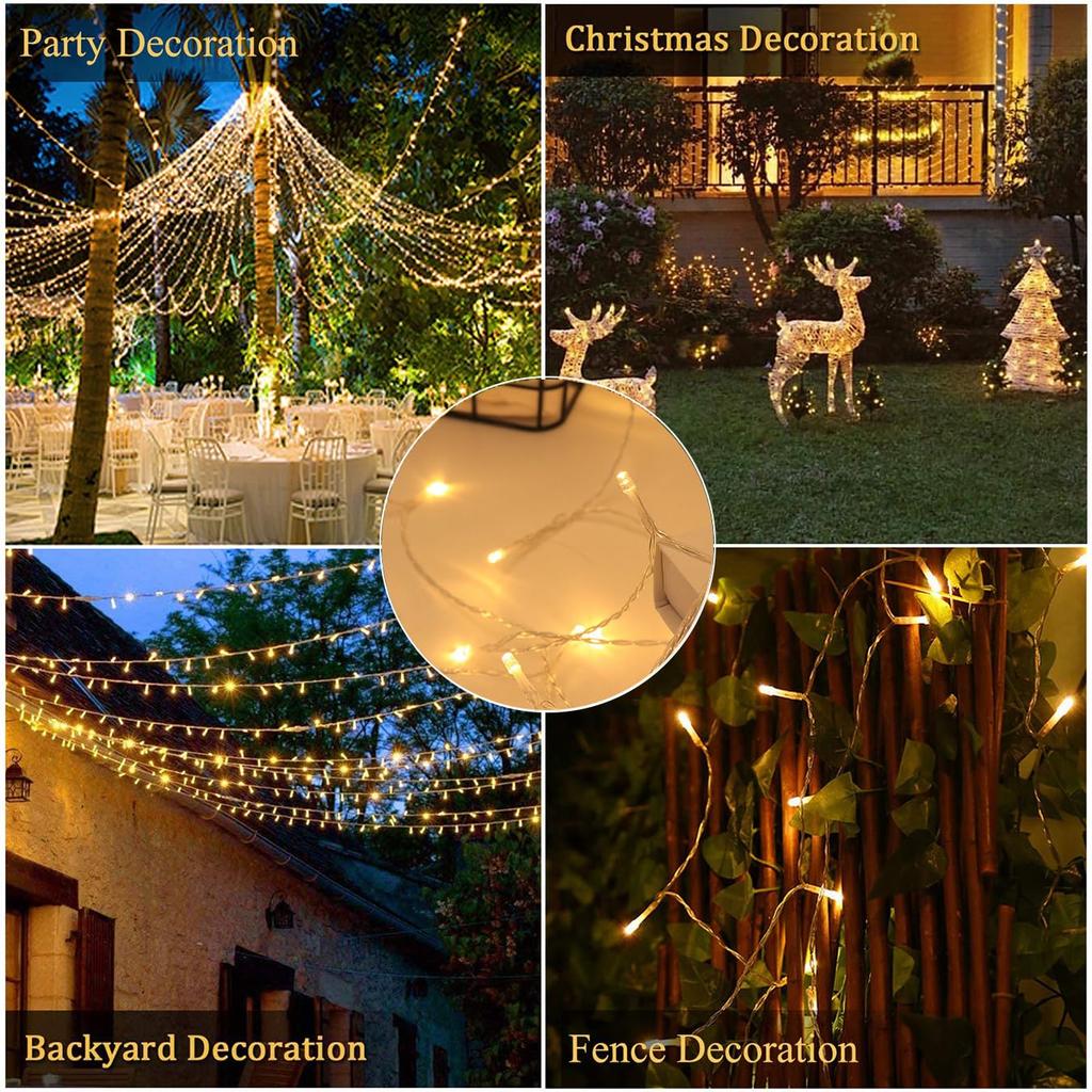 Juckier LED String 50 Christmas Tree USB Remote 8 Lighting Timer Memory Christmas Decorative Lights Lights, Bulbs, 5M, Lights, Indoor/Outdoor,