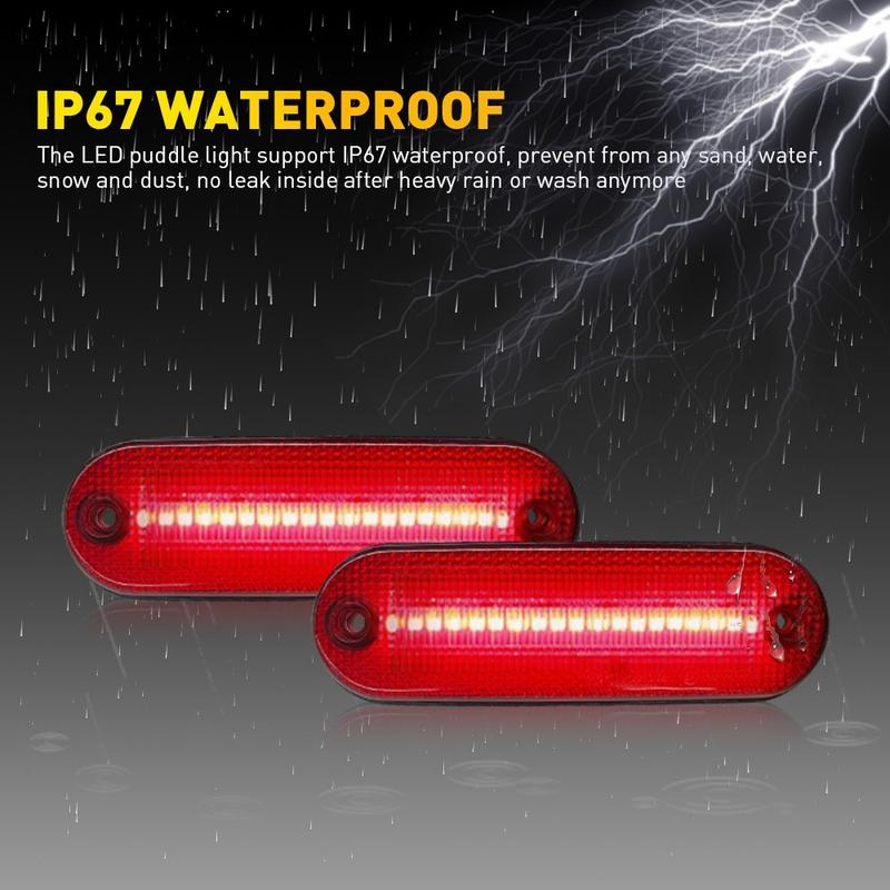 Side Marker LED Rear Signal Bumper Light For 1996-2000 Toyota RAV4 Left & Right