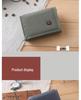 Men's 2025 Solid Color Korean Style Tri-fold Canvas Wallet & Coin Purse