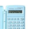 Mini Calculator with Protective Lid Portable Calculation Device for Students Accountants Engineers, Office Business Tool
