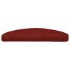 VidaXL 15-tlg Selbstklebende Treppenmatten Nadelvlies 65x21x4cm Rot