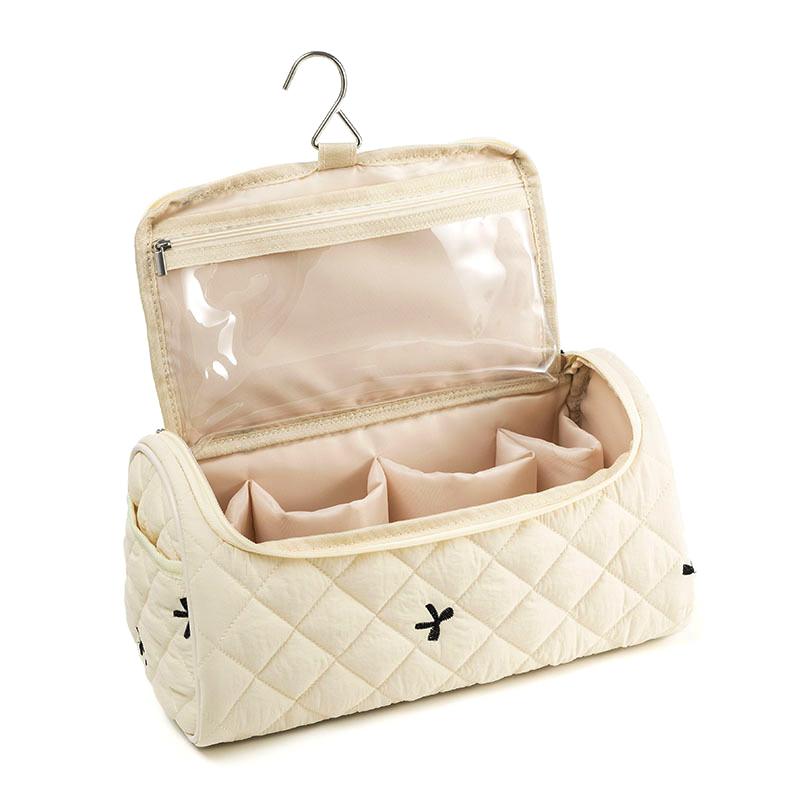 Quilted Travel Case For Dyson Airwrap Cotton Hair Tools Travel Bag Hangable Storage Bags With Hanging Hook