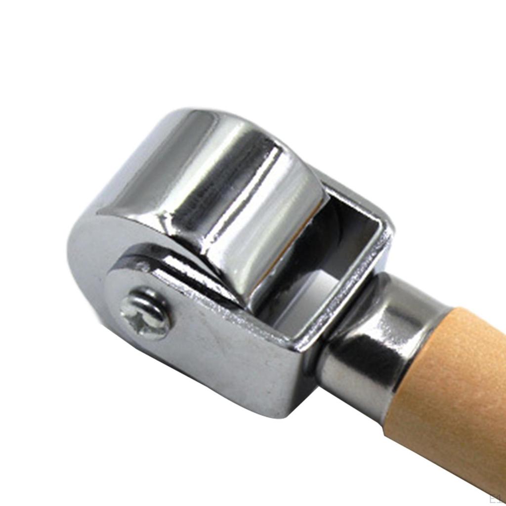 DIY Leder Rand Roller Rillen Rad Kleber Laminieren Werkzeug Creaser Glatter Holz Griff