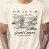 Rim To Rim Grand Canyon Shirt, Custom Text R2R T-shirt with Design Preview