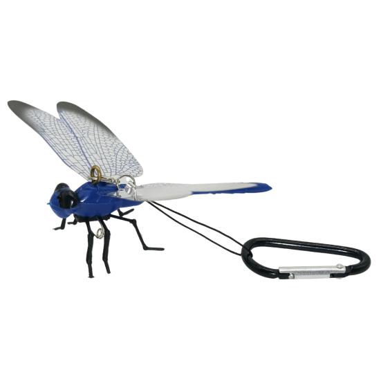 Falešná dekorace vážky s karabinou Přenosný venkovní kempingový komár Odpuzovač much Simulovaný 3D