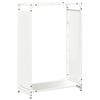 VidaXL Portant de bois chauffage blanc 60x28x90 cm, support à bûches de cheminée, support à bûches, support à bûches, 864212