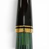 Excellent PERIKAN Fountain Pen Souverene M400 Green Stripe Black 14K Mens Used