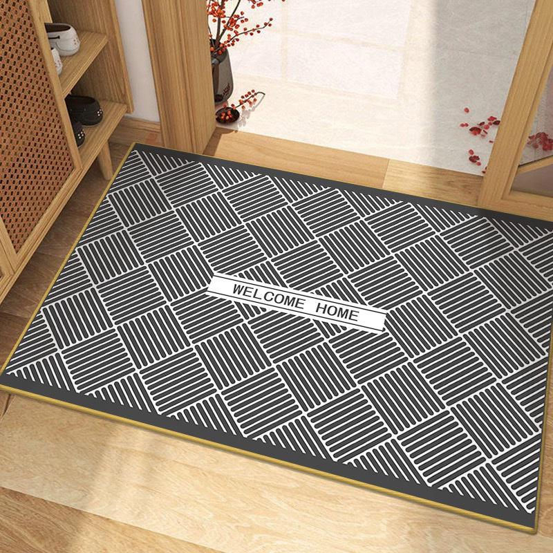 Modern Minimalist Diatom Mud Absorbent Non-Slip Bathroom Door Mat 40*60cm