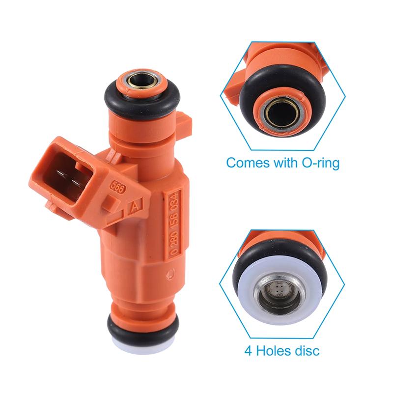 Durable-1Pcs 0280156034 1984E9 Fuel Injector For  206 307 Citroen Berlingo C2 C3 Xsara 1.6L