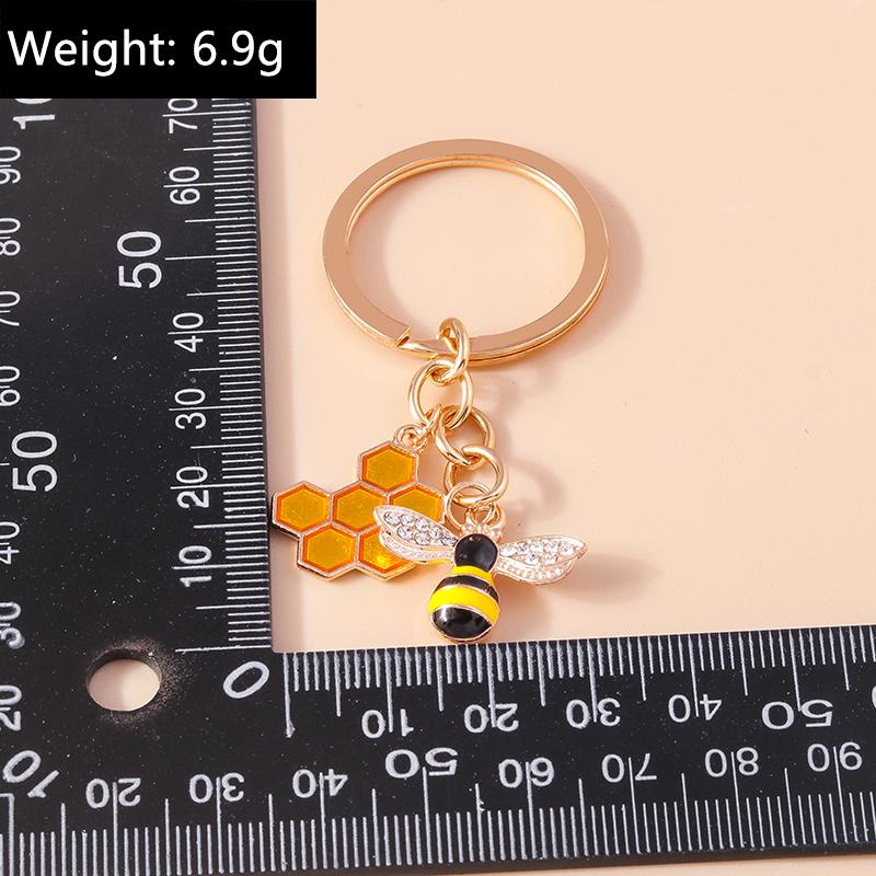 Schattige Dierensleutelhanger Bijenraat Sleutelhanger Tuinsleutelhangers Souvenir Cadeaus voor Vrouwen Mannen Handtas Accessoire Sieraden