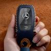 Genuine Leather Key Bag Set for Mercedes-Benz S-Class C200L, New C-Class, E-Class E300L, and GLK300
