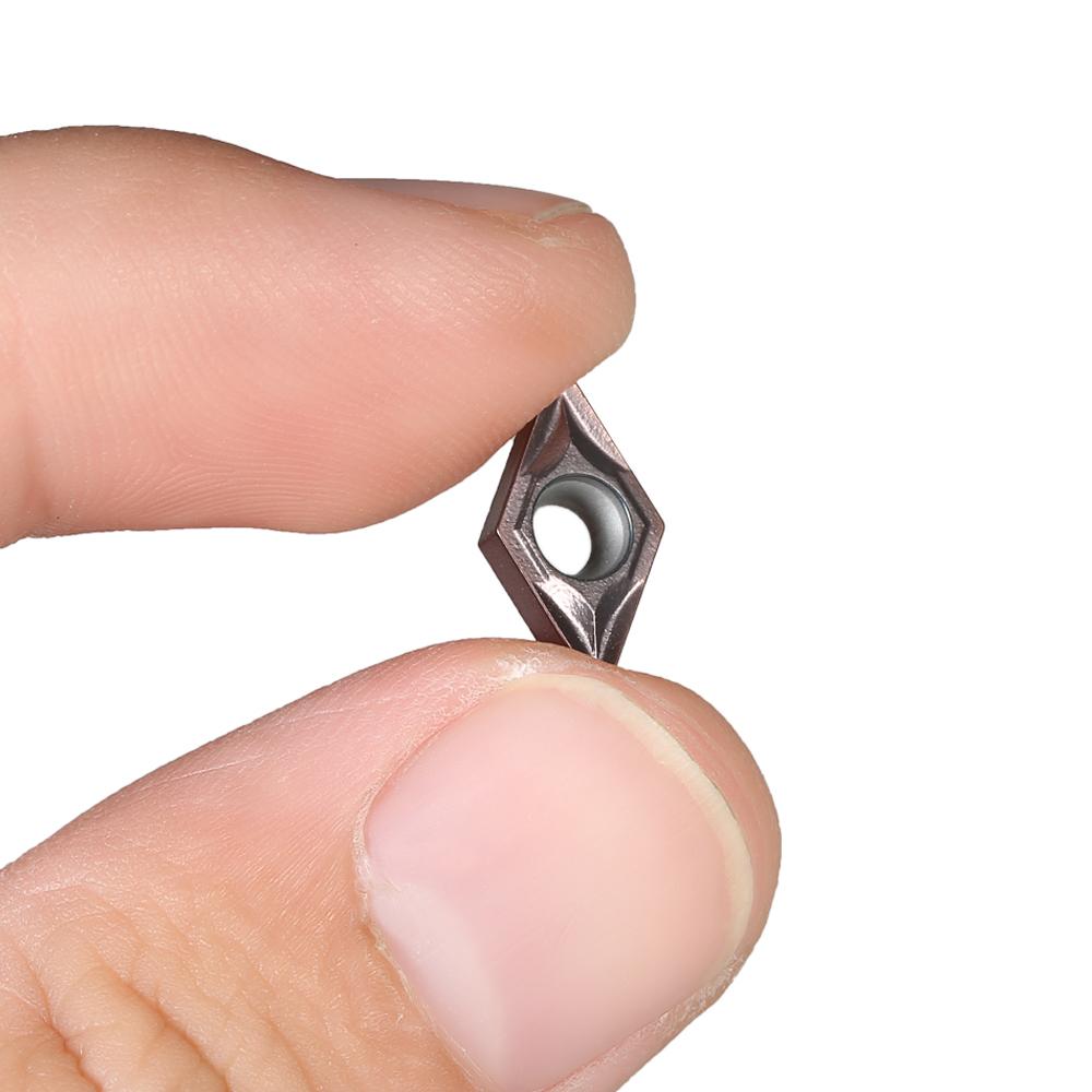 10pcs Box DCMT070204 VP15TF DCMT21.51 Carbide Inserts CNC Lathe Blades Cutter Turning Tool