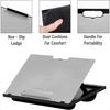 Mind Reader Lap Desk Laptop Stand Bed Tray Collapsible Cushion Portable Dorm Plastic 14.75 L x 11 W x 7.3 H Gray