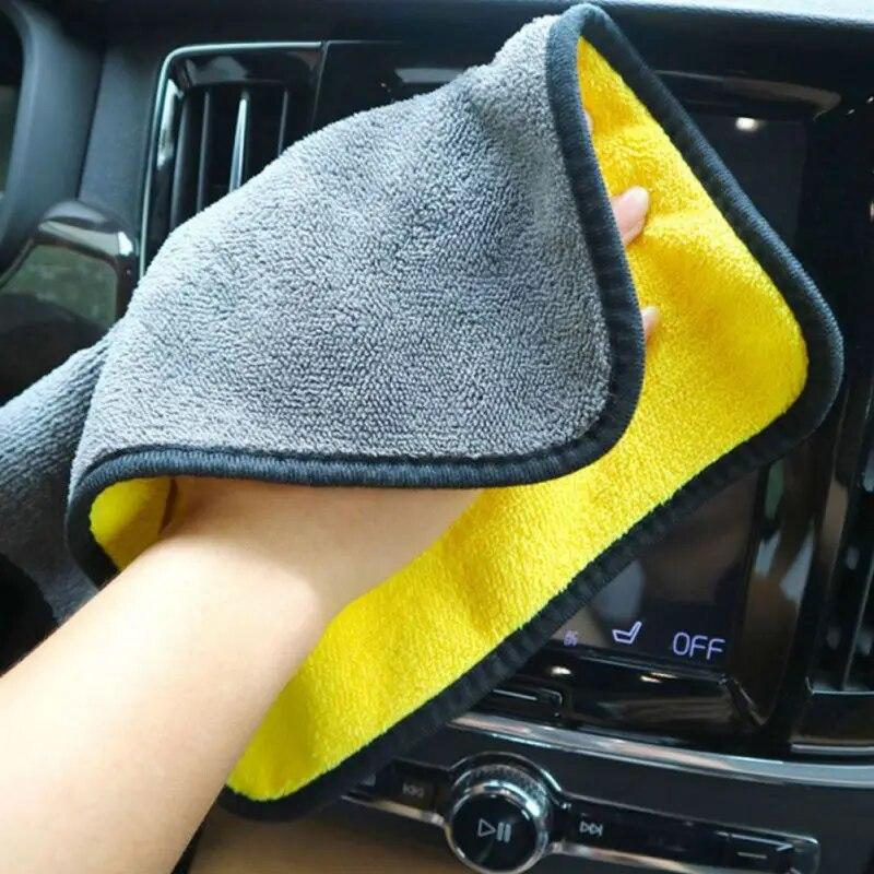Car Wash Towel Microfiber Cleaning Drying Cloth Hemming Care Cloth Detailing Washing Towel