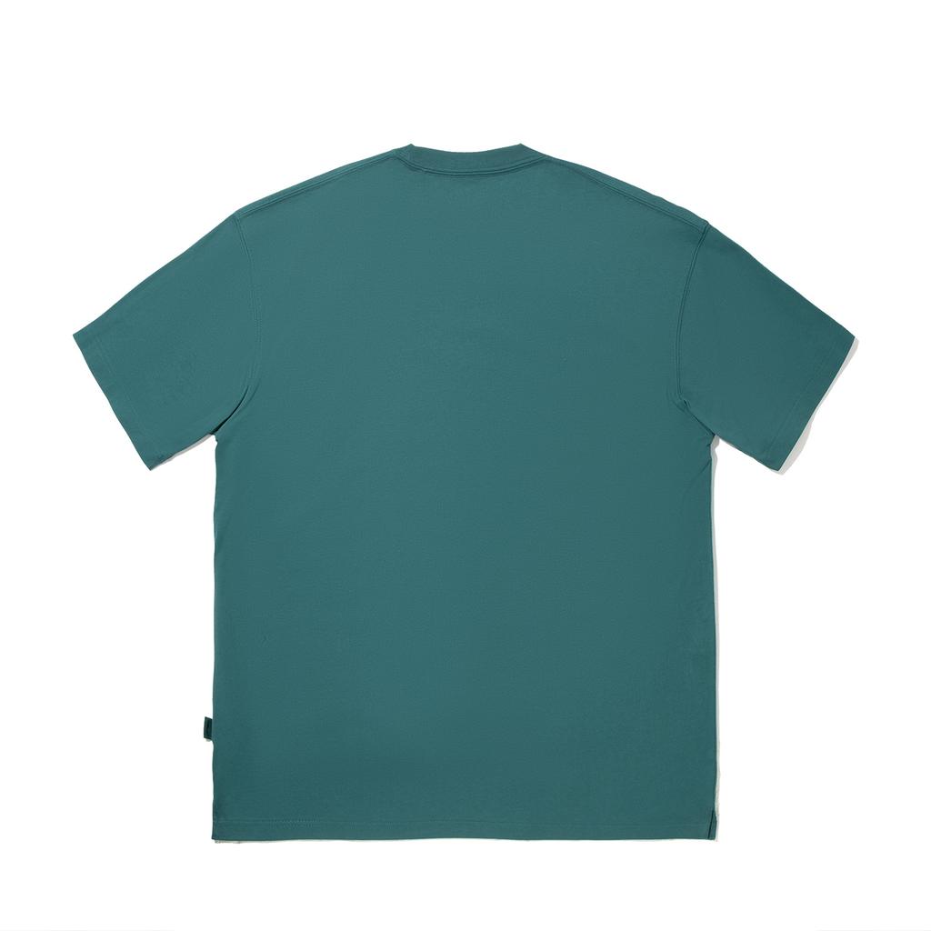 Li Ning Trendy Sports Series Printed Round Neck Breathable Versatile Short Sleeve T-Shirt Men Tops Ink-Green AHSV827-2