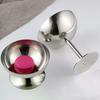 1pc New Stainless Steel Goblet Cup Ice Cream Dessert Salad Bowl Fruit Plate Snack Dish  Home Bar Party Kitchen Tool