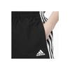 Adidas Bluv Q2 Striped Breathable Knit Casual Shorts Women Bottoms Black HE9345