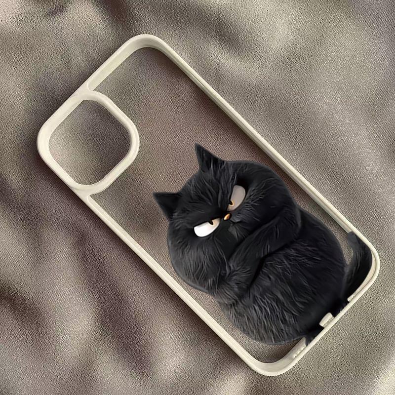 

Sassy Chonky Orange Cat Print Phone Case for iPhone 17 16 15 14 13 12 11 Series Pro Max Plus Double Layer Protection iphone 13 Pro