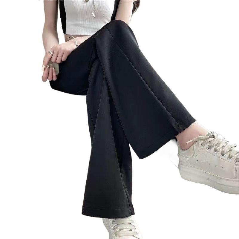 Women's Summer Micro-Flare Ice Silk Wide-Leg Pants - 2026 New Slim Style