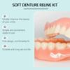 New Denture Set Cover Missing Broken Tooth Lasting Soft Instant Confident Smile for No Teeth Women Man Over Gums Full Dentures