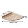 1PC Succulent Plant Shelf for Living Room Triangle Shaped Decorative Fan-shaped Storage Shelf Wooden Storage Rack 39x28cm