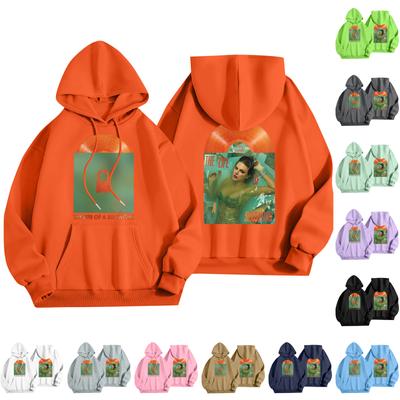 Women's Fashion Lightweight Long Sleeve Pullover With Pockets  Print Hoodie