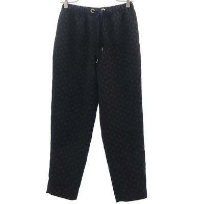 Checkered Pattern Easy Pants 38 Black Tapered Pants Women Used