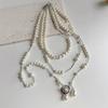 Long Multi Layered Pearl Necklace For Women Temperament Collar Chain Sweater Chain Necklaces Luxury Jewelry Accessories