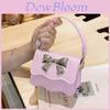 Chic Women's Mini Handbag 2024 Trendy Bowknot Design Lightweight Crossbody Bag