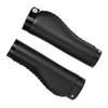 1 Paar PU-Leder Mountainbike Faltrad Fahrrad Lenkergriffe abschließbar (Schwarz)