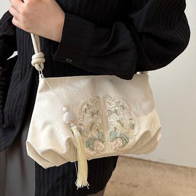 Popular Chinese Style Bag for Women In Summer Fashion Versatile Tassel Bag for Women Ins Fashionable One Shoulder Crossbody Bag